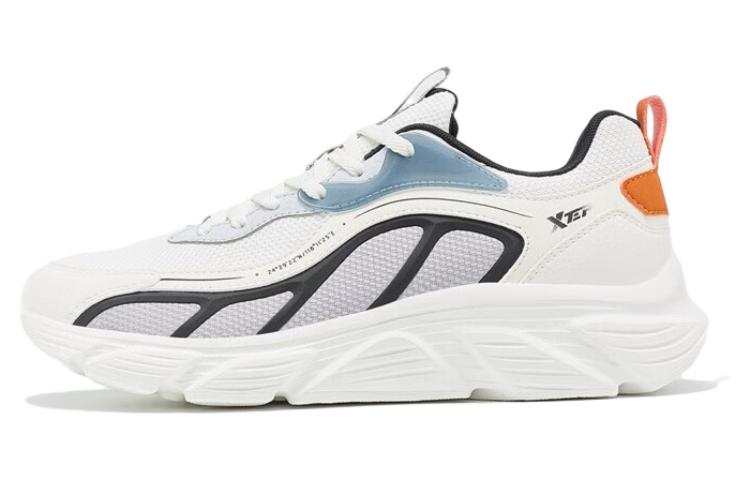 XTEP Versatile Abrasion Resistant Breathable Low top Running Shoes Men's Sail White Stone Gray