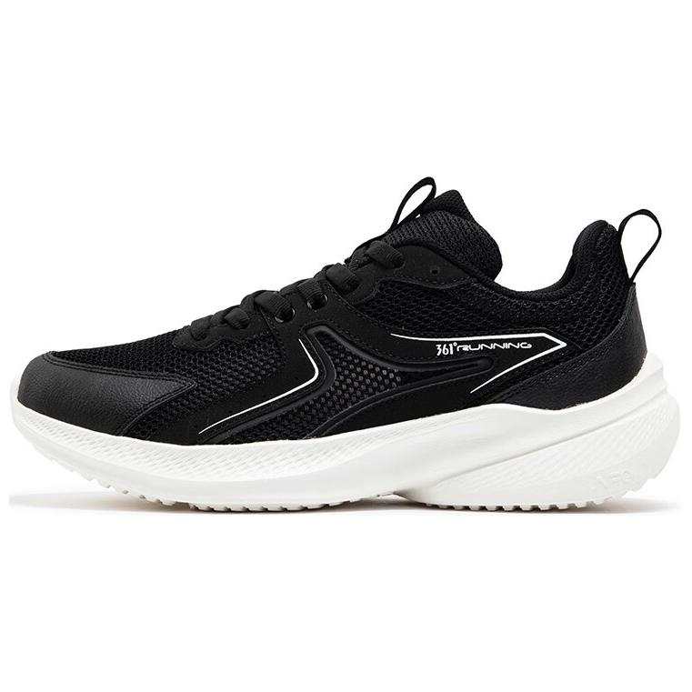 361° Slip Resistant, Breathable, And Resilient Low top Casual Running Shoes Men's Black White