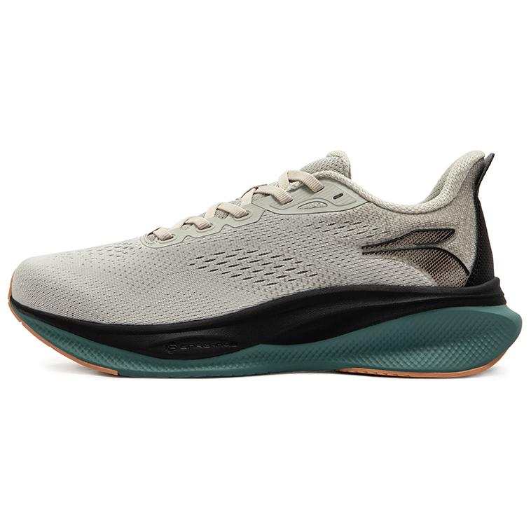 361° Cushioning Abrasion Resistant Rebound Low top Sprint Running Shoes Unisex Gray Black