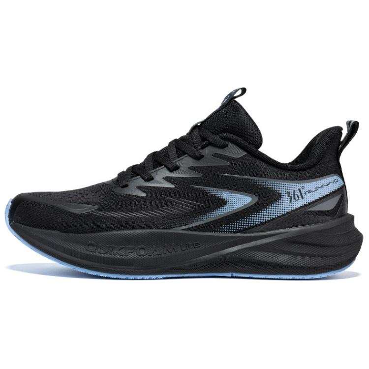 361° Surge Float 1.0 Low top Casual Sprint Running Shoes Men's Black Blue