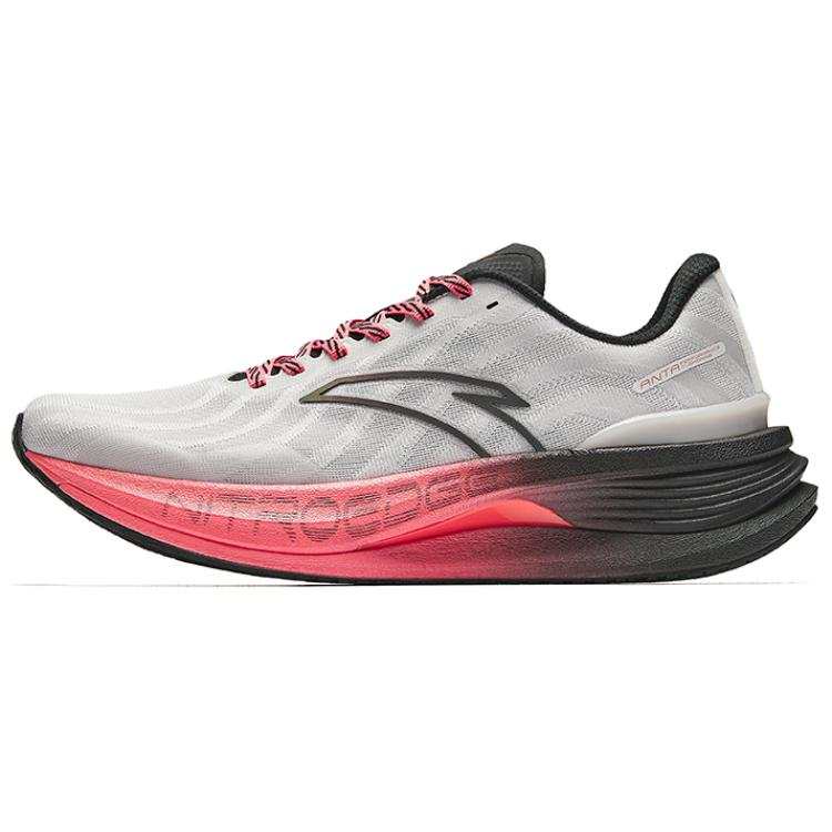Anta Abrasion Resistant Low top Nitrogen Technology Training Running Shoes Men's Gray Black Red