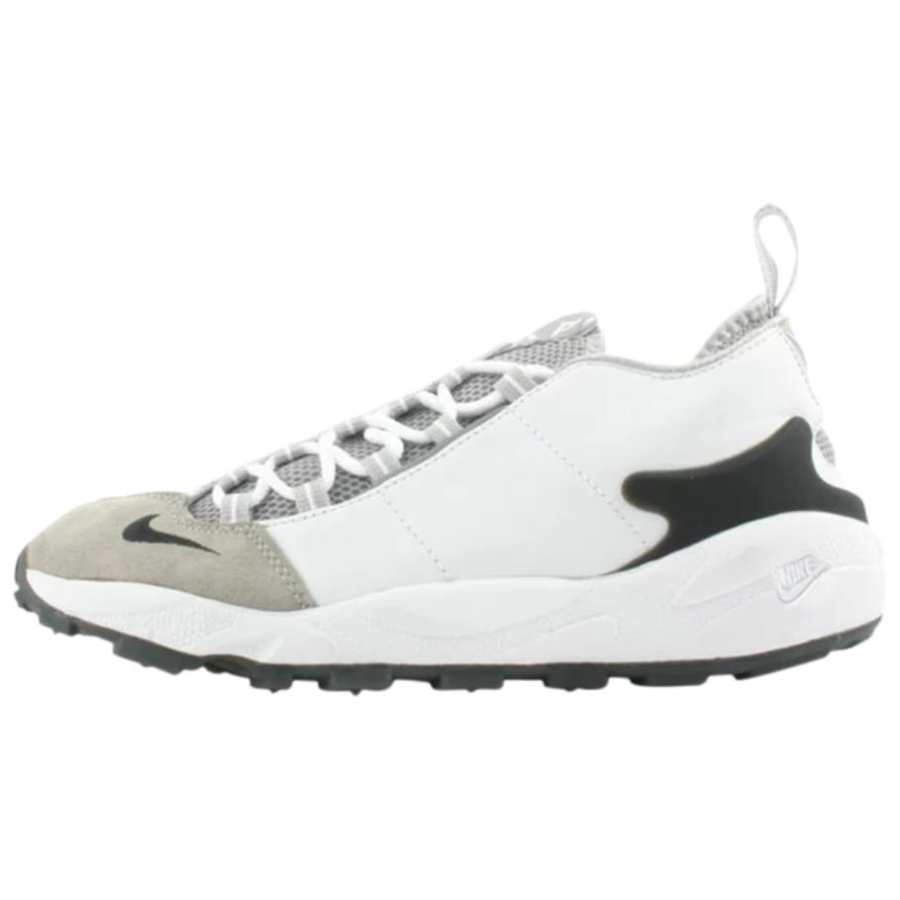 Nike Nike Air Footscape Slip Resistant Abrasion Resistant Mid top Running Shoes Unisex White Black Gray