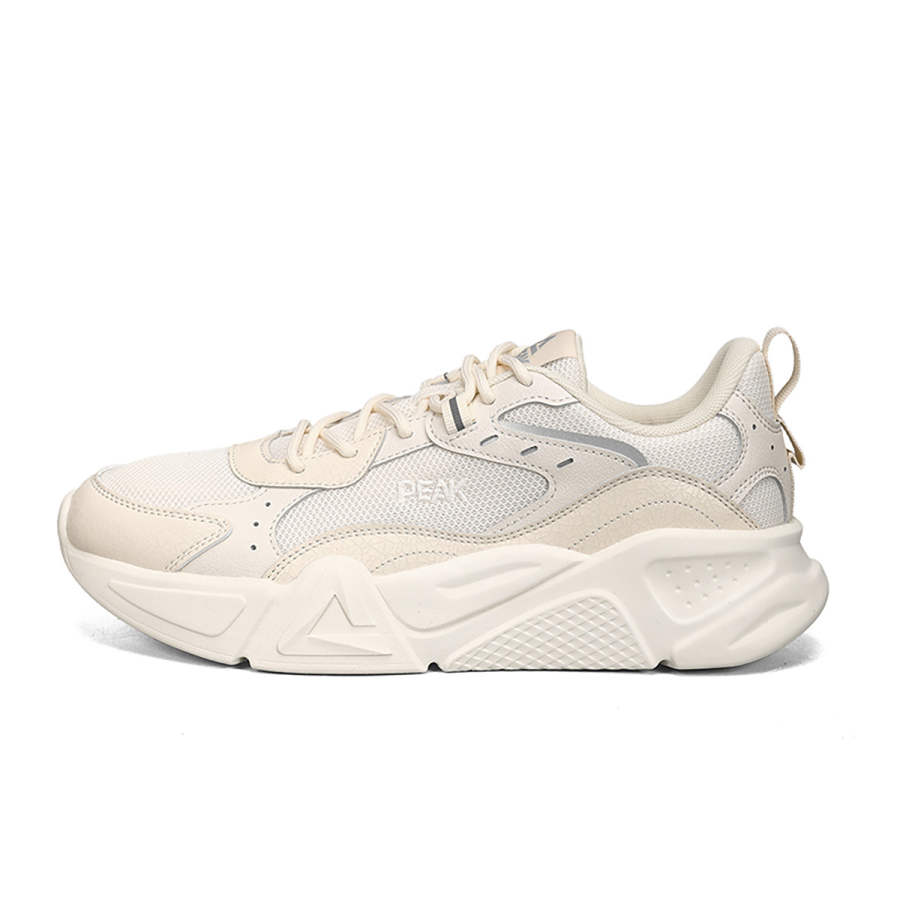 PEAK PEAK Non slip Lightweight Low top Chunky Sneakers Men's Beige