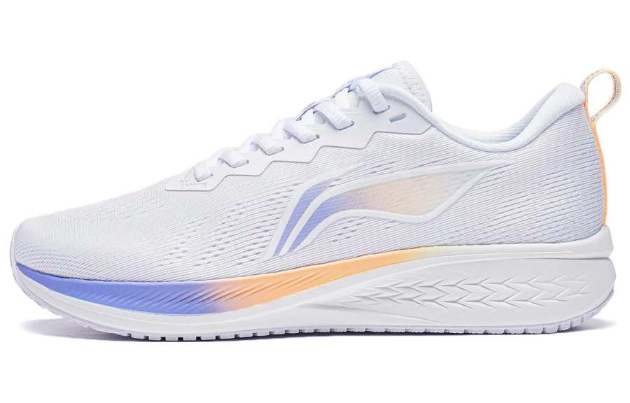 Li-Ning Li Ning Red Hare 6 Mesh, Textile Cushioning, Wear Resistant Low top Running Shoes Women's White Orange