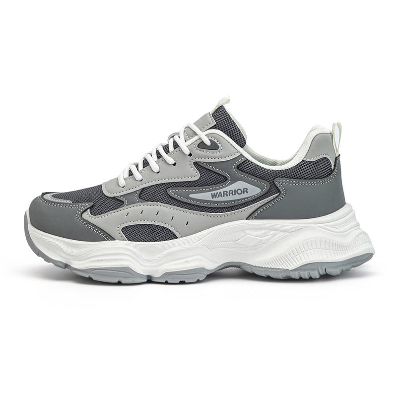 WARRIOR WARRIOR Chunky Sneakers Men's Low Top Gray