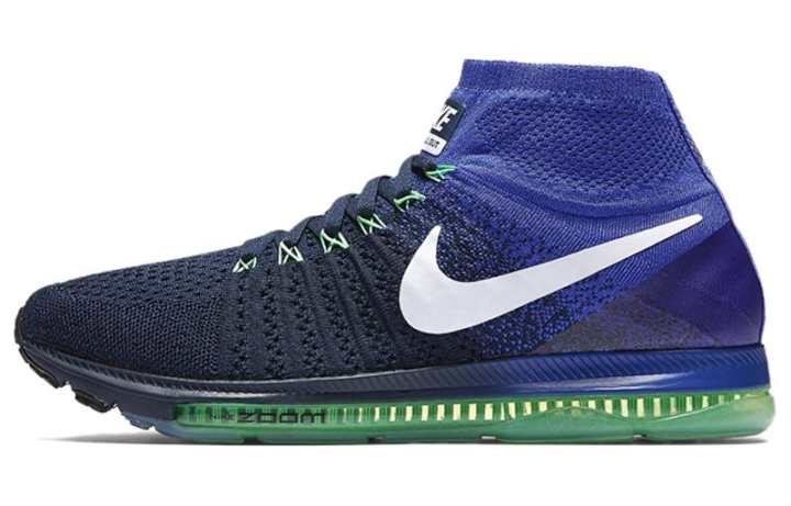 Nike Nike All Out Flyknit 'College Navy White Black Electro Green'