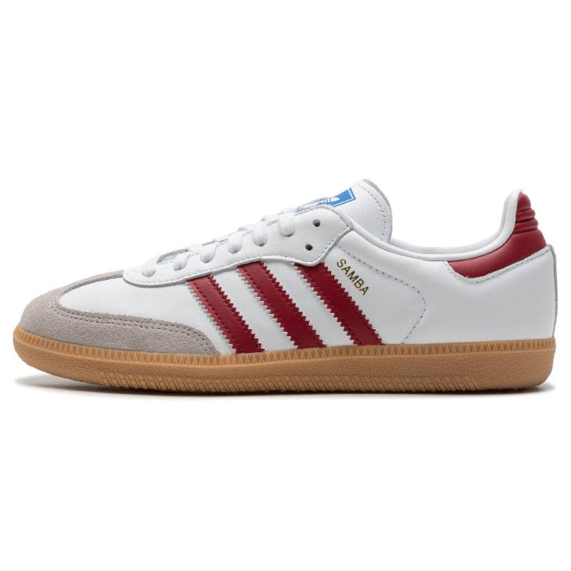 Adidas Originals SAMBA OG Low top Skateboard Shoes Unisex White Red