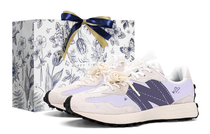 New Balance New Balance NB 327 Textile, Synthetic Leather, Split Cow Leather Abrasion Resistant Low top Casual City Commuting