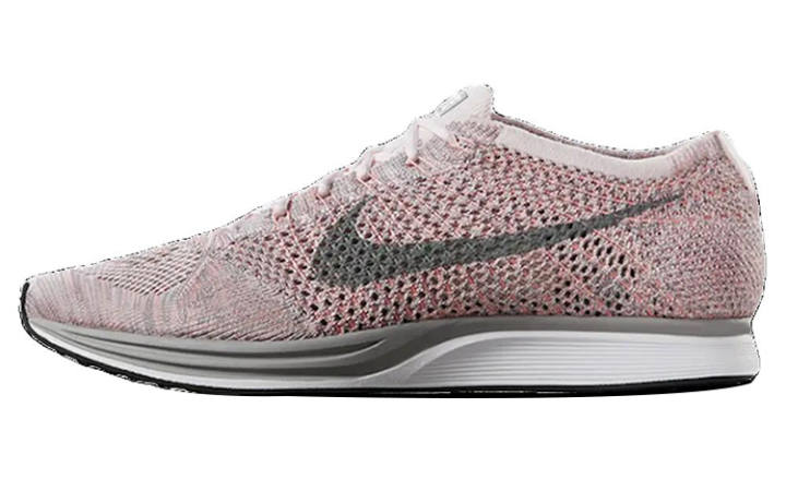 Nike Nike Flyknit Racer Fabric Low top Running Shoes Men's Pink