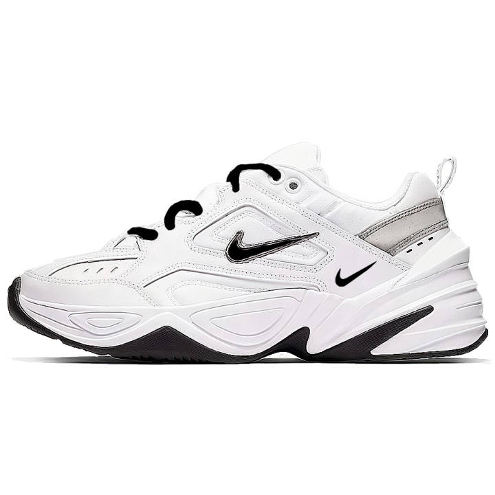 Nike Nike M2K Tekno Abrasion Resistant Breathable Abrasion Resistant Breathable Low top Chunky Sneakers Women's Black White