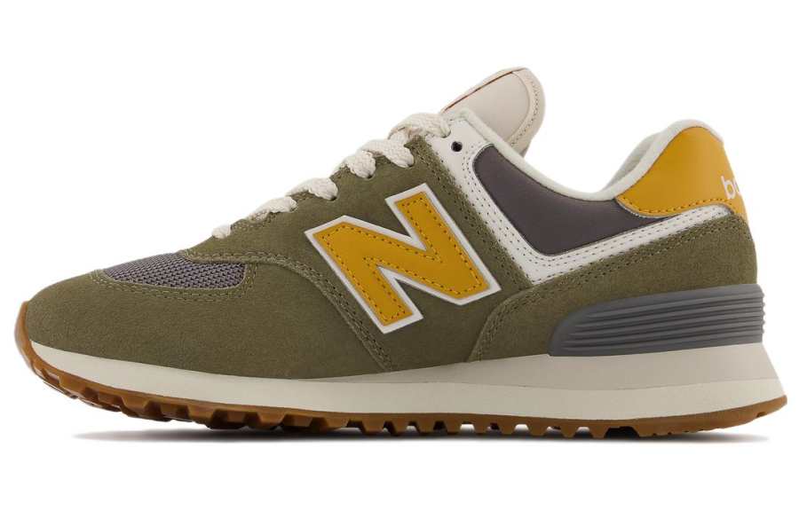 New Balance New Balance 574 'Dark Green Yellow Gray' Women's
