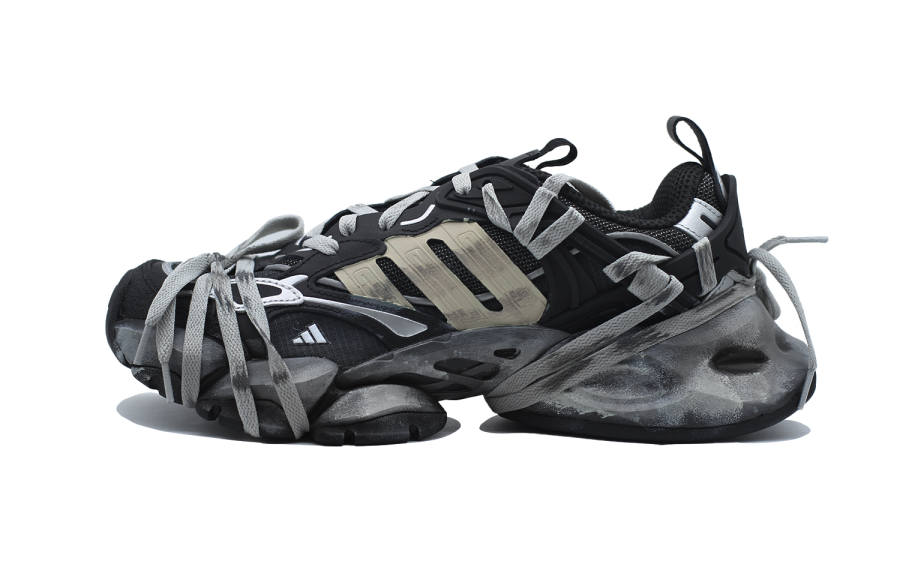 Adidas Adidas XLG RUNNER DELUXE Slip Resistant, Abrasion Resistant, Breathable Low top Running Shoes Unisex Black Gray Brown