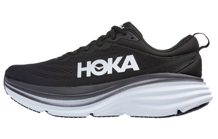 HOKA ONE ONE Bondi 8 Fabric Cushioning Slip Resistant Abrasion Resistant Low top Casual Running Shoes Women's