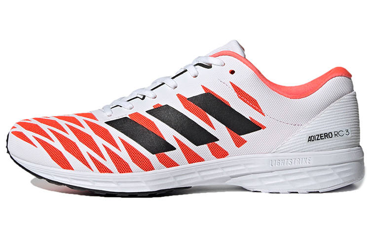Adidas Adidas Adizero RC 3 Abrasion Resistant Abrasion Resistant Low top Running Shoes Unisex White Black Red