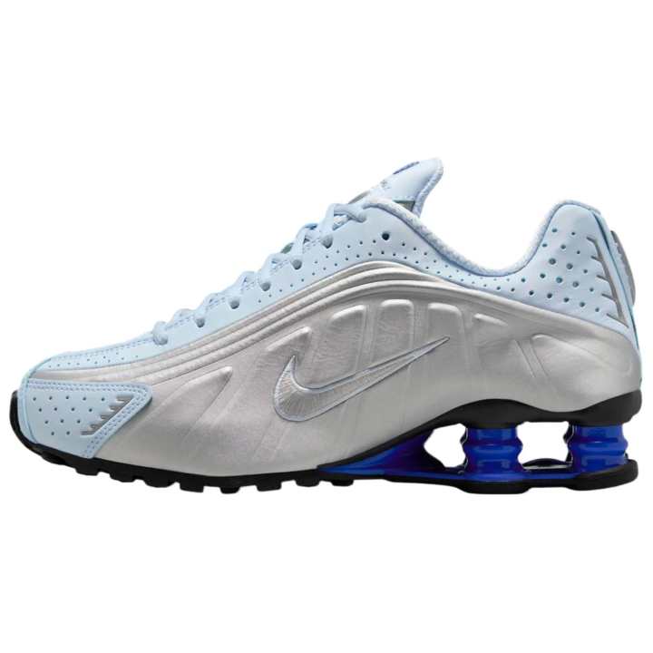 Nike Nike Shox R4 Low top Casual Running Shoes Women's Silver Blue