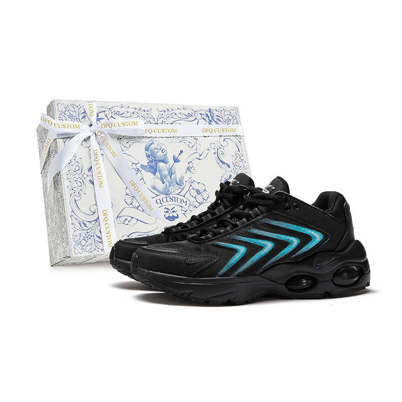 Nike Nike Air Max TW Slip Resistant Slip Resistant Low top Running Shoes Men's Black Blue