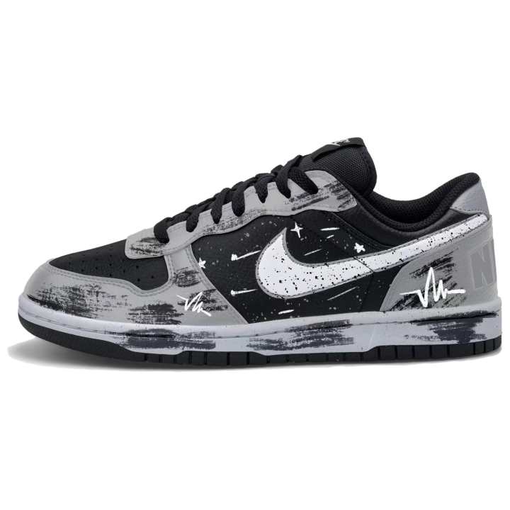Nike Nike Big Low top Skateboard Shoes Men's White Black Gray