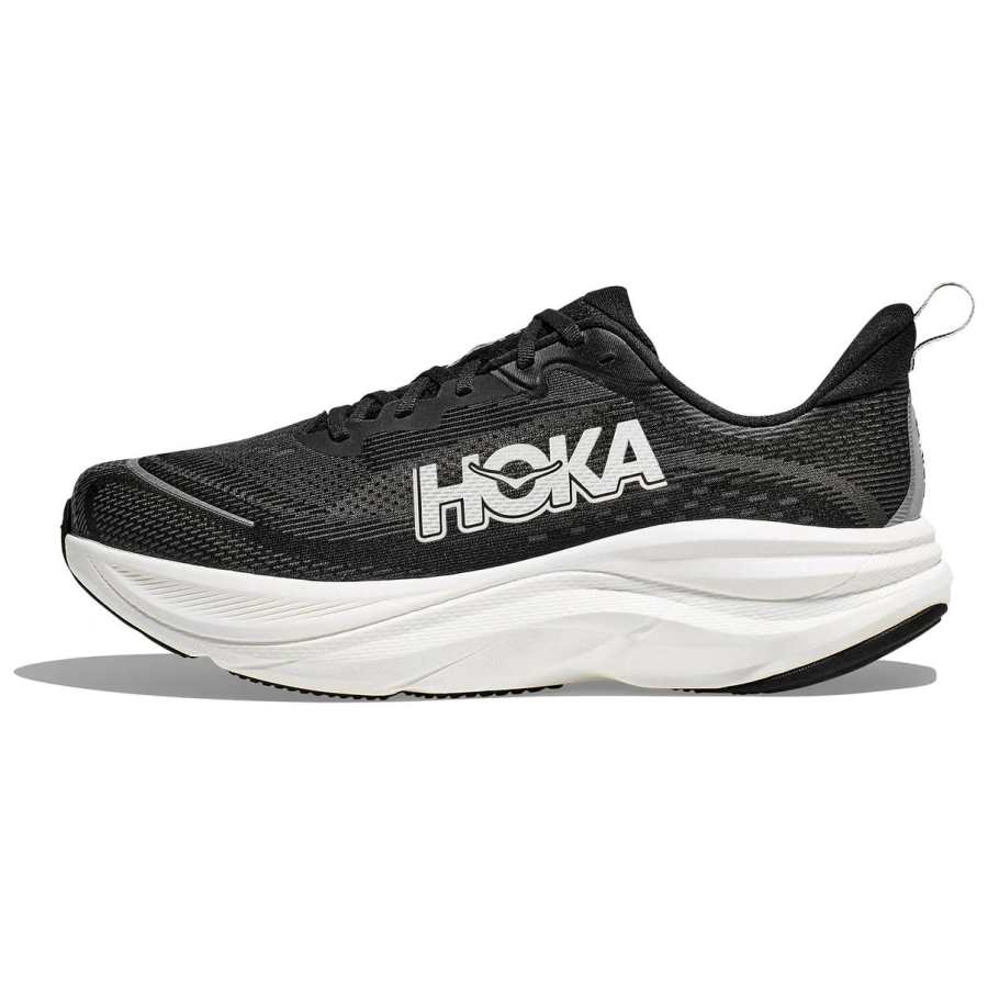 HOKA ONE ONE SKYFLOW Comfortable Slip Resistant Abrasion Resistant Low top Running Shoes Men's Black White
