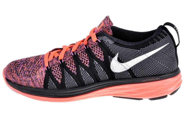 Nike Nike Flyknit Lunar 2 Running Shoes Women's Low Top Black/Purple/Pink