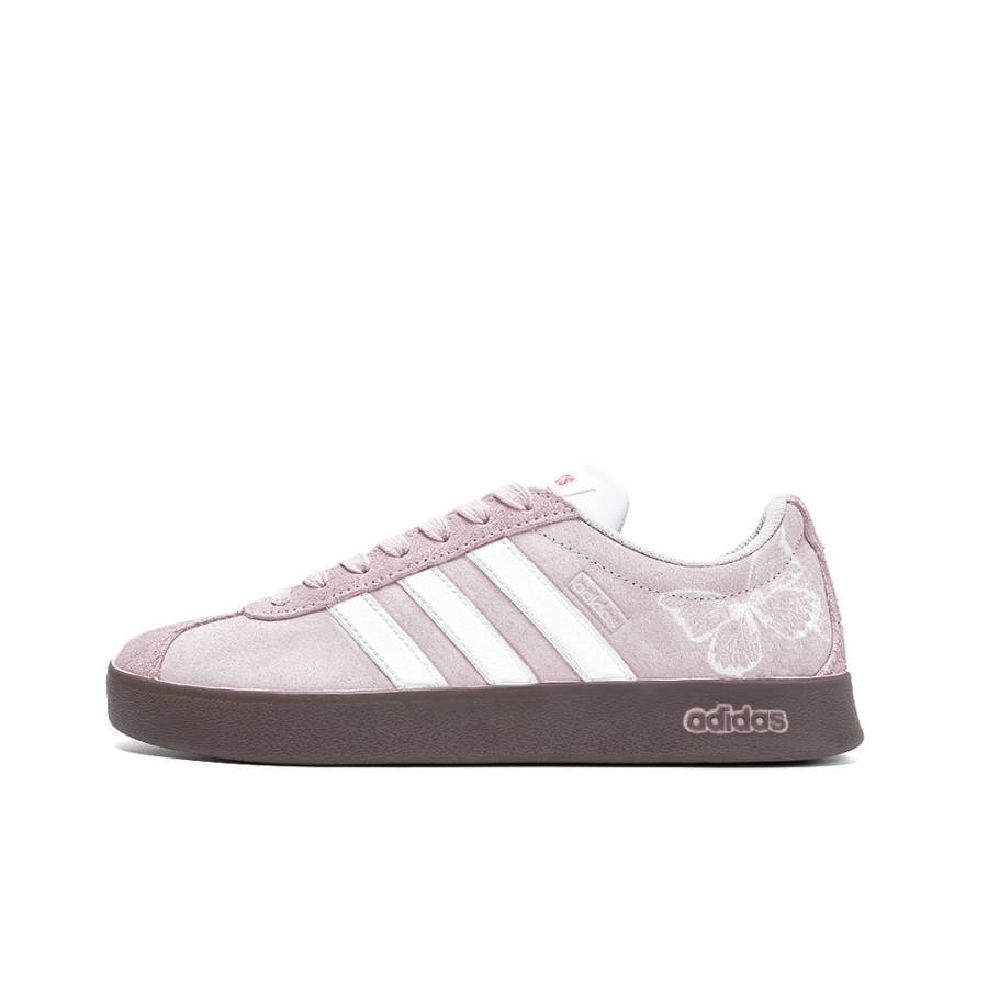 Adidas Neo Vl Court Alice, Amber Leather Low top Skateboard Shoes Unisex Pink