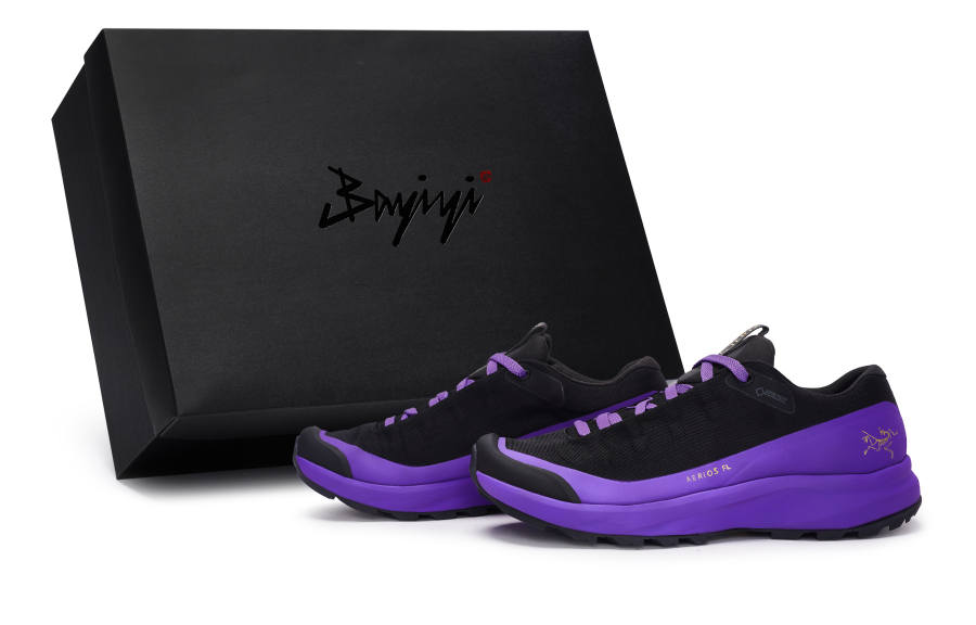 Arcteryx Arc'teryx Aerios Fl 2 Abrasion Resistant Breathable Low top Outdoor Shoes Unisex Black Purple