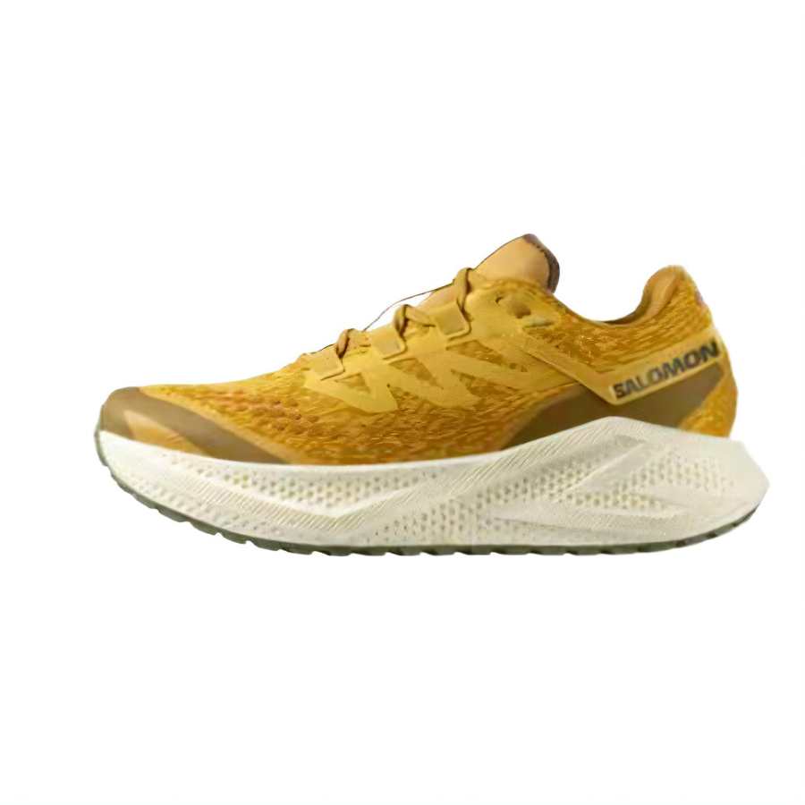 SALOMON Aero Glide Abrasion Resistant Low top Casual City Commuting Running Shoes Men's Mustard Yellow