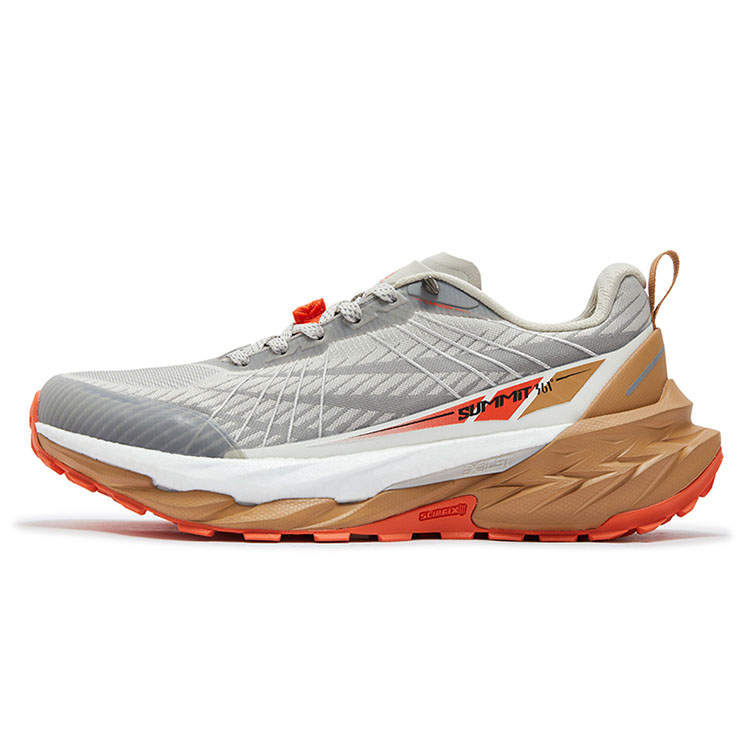 361° Yushan Pro Low top Casual Running Shoes Men's Zinc Iron Gray