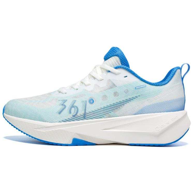 361° Abrasion Resistant Slip Resistant Coverage Low top Sprint Running Shoes Men's Blue White