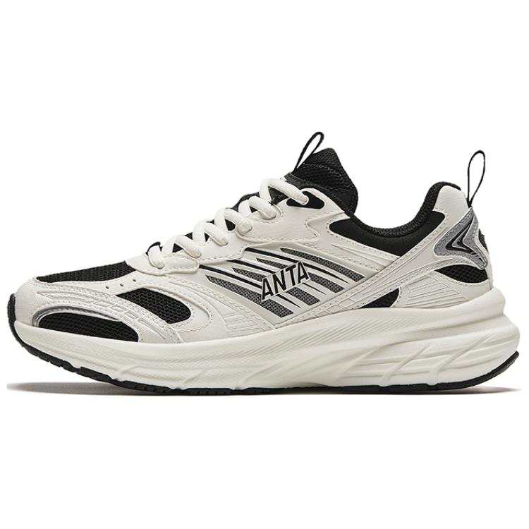 Anta Cushioning, Wear Resistant Low top Casual Running Shoes Women's White Black