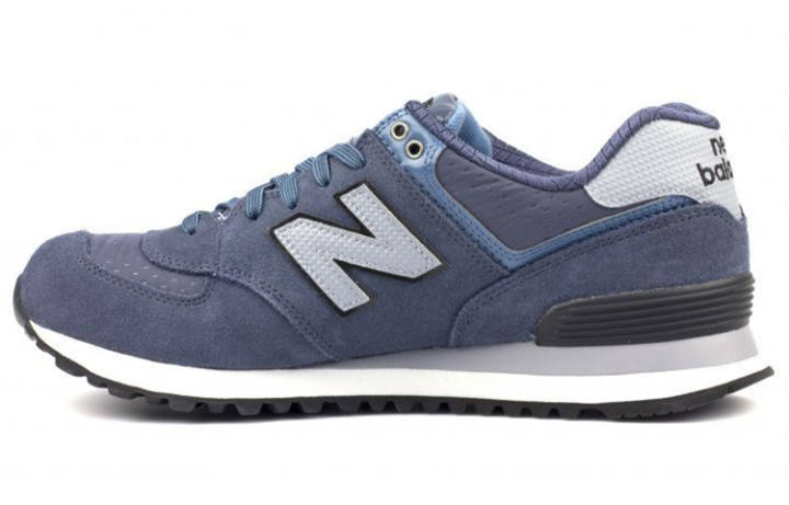 New Balance New Balance 574 Series Wear resistant Non Slip Shock Absorption Low Tops Gray Blue