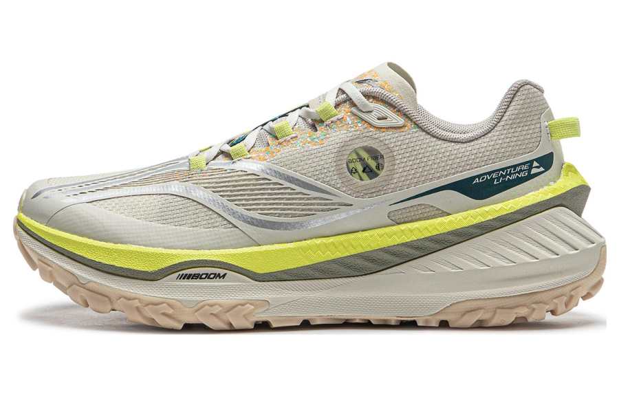 Li-Ning Li Ning Cushioning Slip Resistant Abrasion Resistant Low top Running Shoes Women's Mica Gray