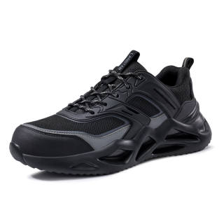 LANGTAN Breathable Lightweight Breathable And Lightweight Low top Outdoor Shoes Unisex Black