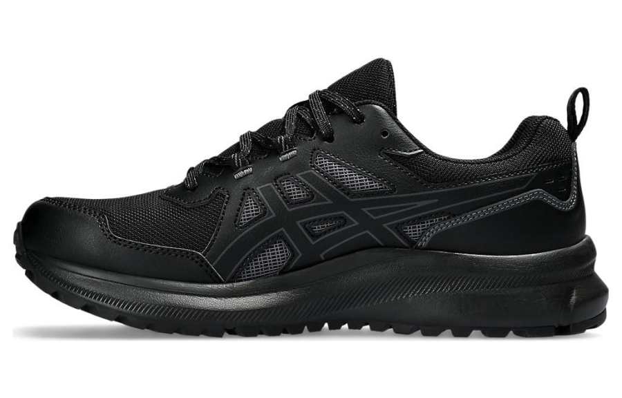 ASICS Trail Scout Textile, Synthetic Leather Low top Trail Running Training Racing Running Shoes Men's Black