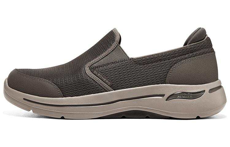 Skechers Go Walk Arch Fit Slip on Low top Running Shoes Men's Brown