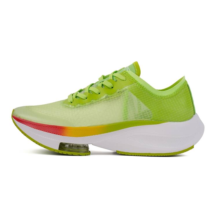 VOIT Cushioning Coverage Rebound Abrasion Resistant Breathable Slip Resistant Low top Running Shoes Men's Neon Green