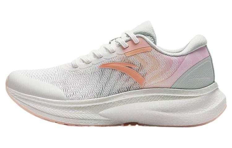 Anta Champion Series Slip Resistant Abrasion Resistant Low top Running Shoes Women's White Pink Green