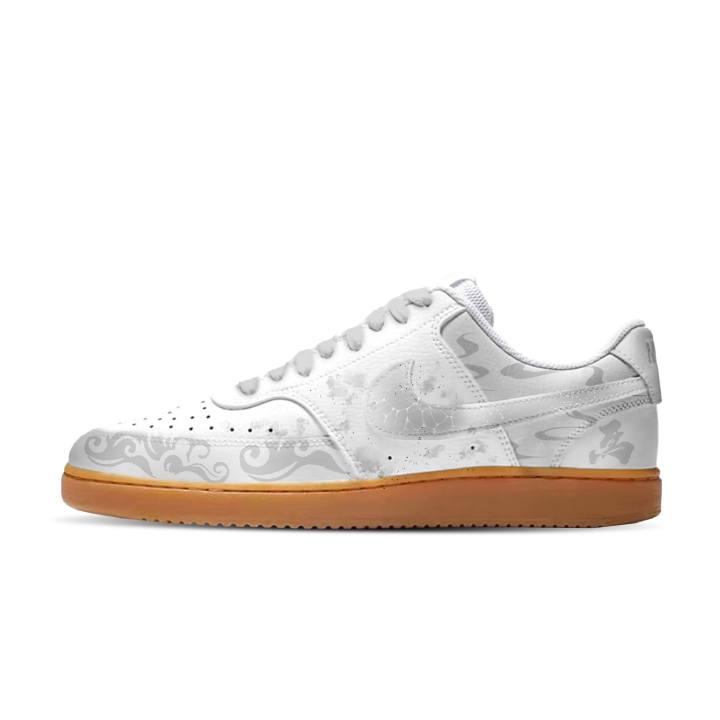 Nike Nike Court Vision 1 White Colt Lightweight Low top Skateboard Shoes Men's
