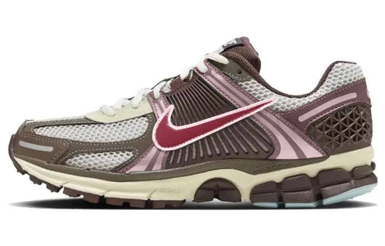Nike Nike Zoom Vomero 5 Textile, Leather Slip Resistant Abrasion Resistant Low top Running Shoes Women's Umber