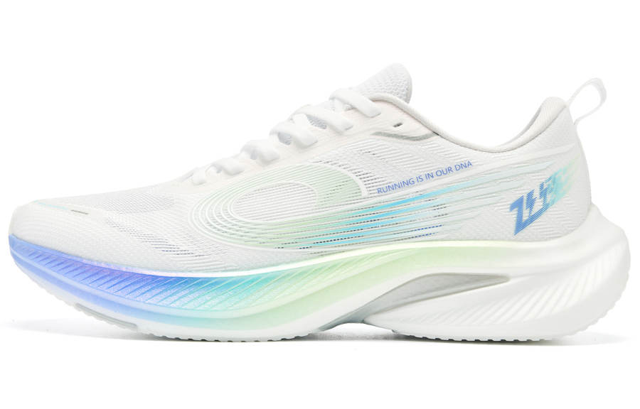 QIAODAN Feispeed 3.0 Fabric Low top ChaiPRO Rebound Technology Casual Training Running Shoes Men's White Purple Blue