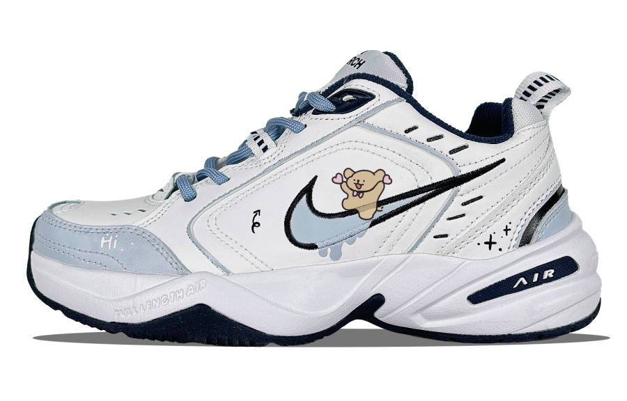 Nike Nike Air Monarch 4 Slip Resistant Slip Resistant Low top Chunky Sneakers Unisex Blue White