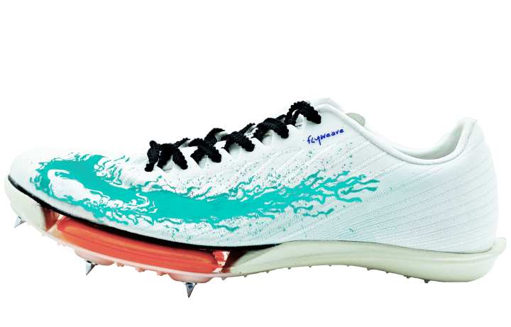 Nike Nike Slip Resistant Abrasion Resistant Low top Training Running Shoes Men's White Green