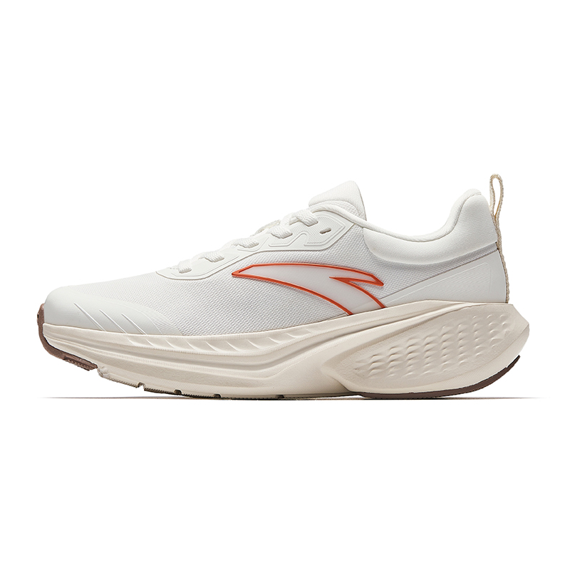 Anta Cloud Path Cushioning, Non Slip, And Waterproof Low top Casual Running Shoes Women's Papyrus White