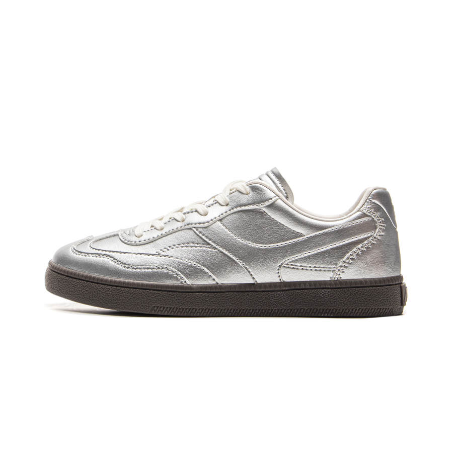 Li-Ning Li Ning Yunchuan Abrasion Resistant, Lightweight, Balanced Low top German Army Trainers Women's Silver