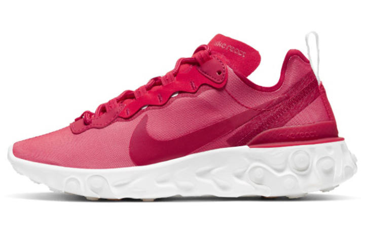 Nike Nike React Element 55 Textile, Synthetic Leather Cushioning Slip Resistant Abrasion Resistant Breathable