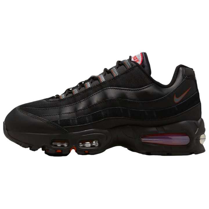 Nike Nike Air Max 95 Support Running Shoes Unisex Black Red