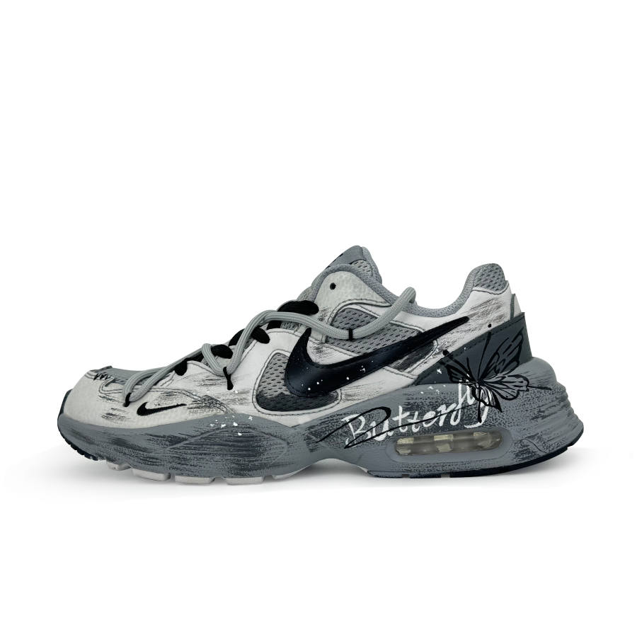 Nike Nike Air Max Fusion Abrasion Resistant Low top Running Shoes Women's Gray