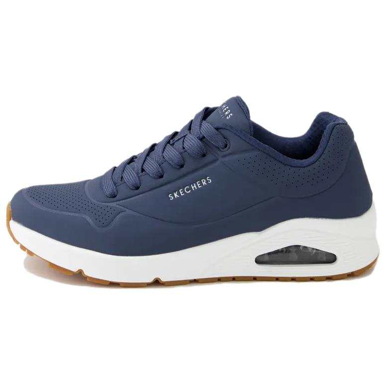 Skechers Uno Stand Comfortable And Breathable Leather Cushioning, Wear Resistant Low top Running Shoes Men's