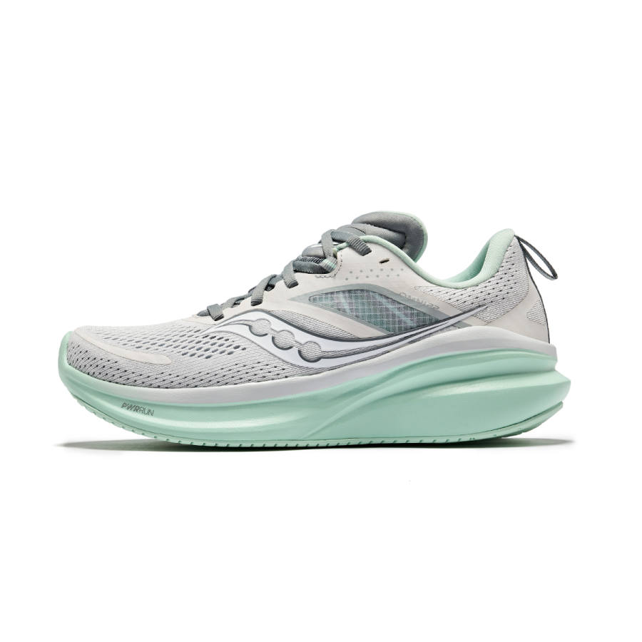 Saucony OMNI All Qing 22 Low top Casual Running Shoes Women's Light Gray White
