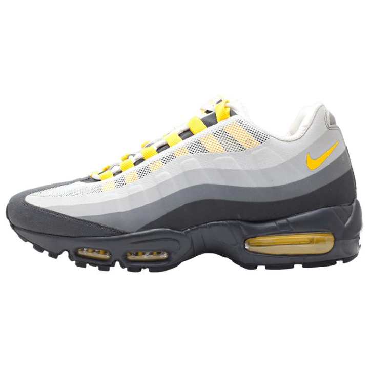 Nike Nike Air Max 95 Abrasion Resistant Low top Running Shoes Men's White Gray