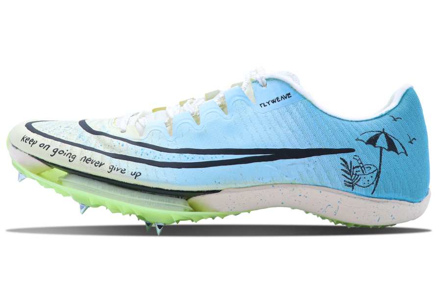Nike Nike Air Zoom Maxfly Slip Resistant Abrasion Resistant Low top Running Shoes Unisex Blue